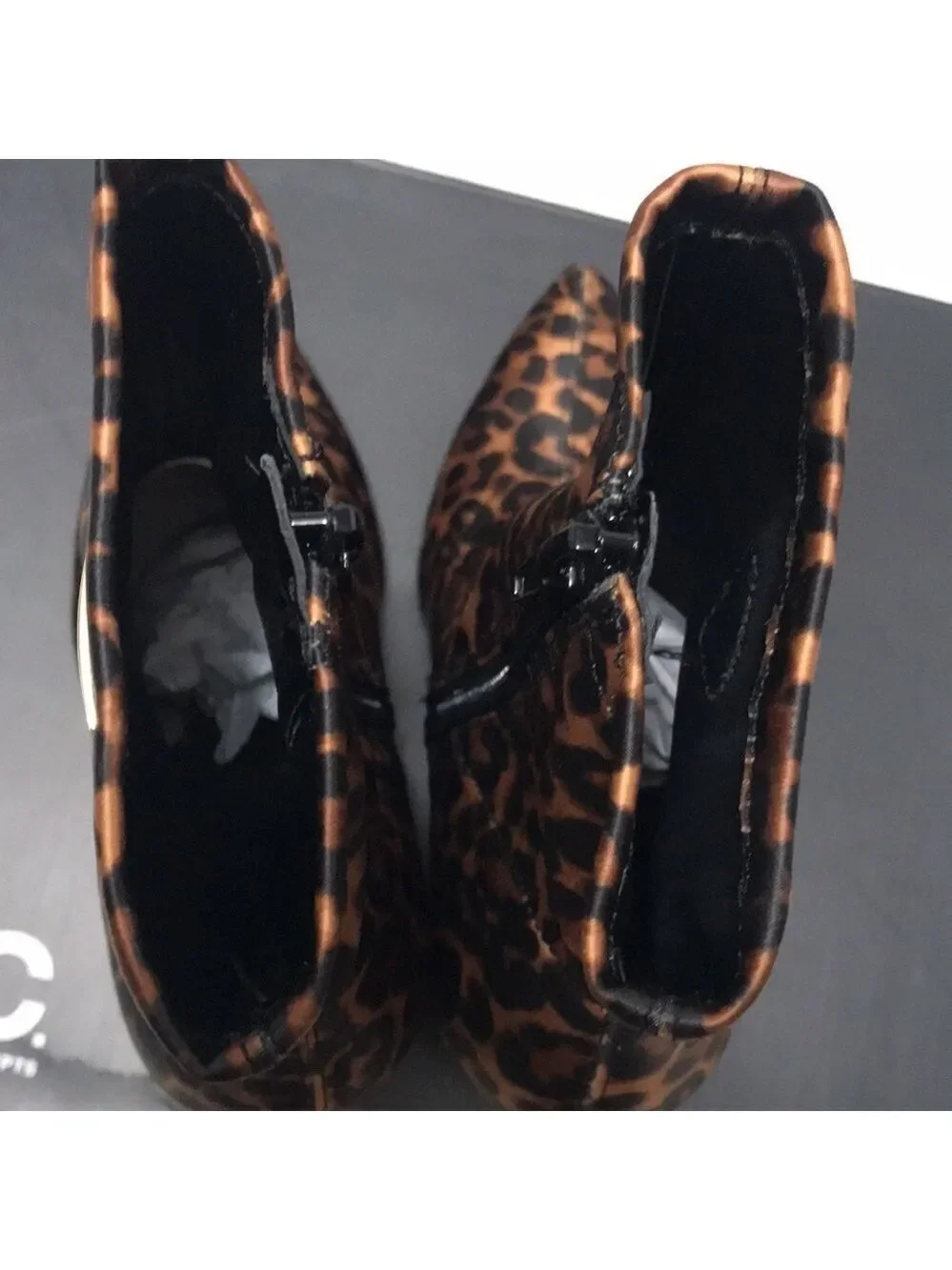 Inc Animal Print Stretch Luisa Ankle Boot